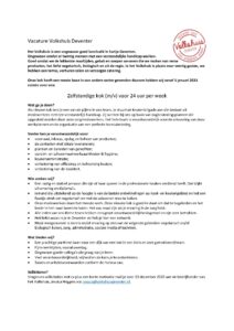 Klik hier voor vacature kok